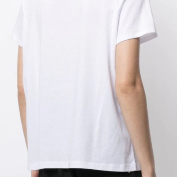 TWINSET white striped floral-print t-shirt, size S - Picture 7 of 10